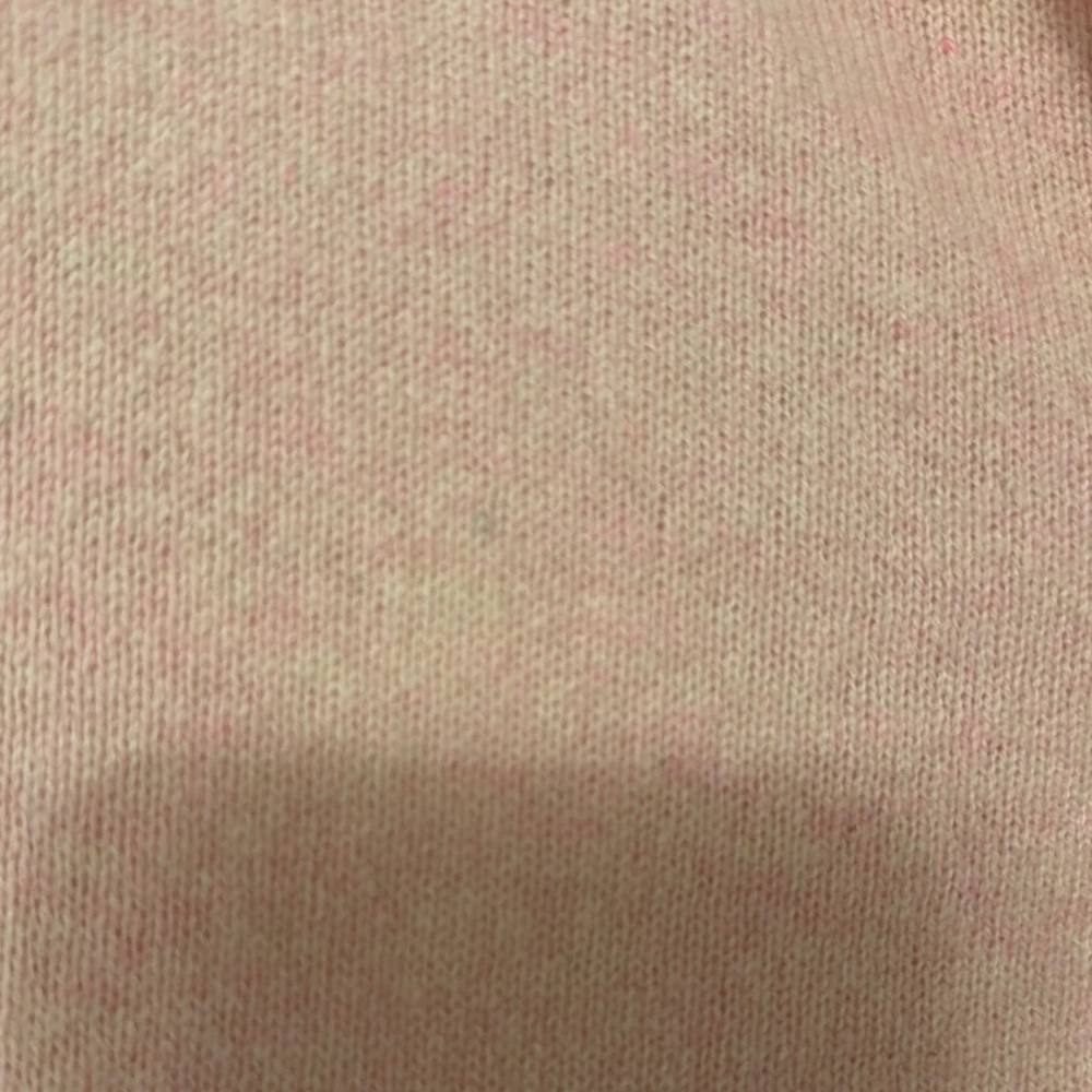 White + Warren 100% Cashmere Pink Zip-Up Hoodie, Small - Picture 4 of 6